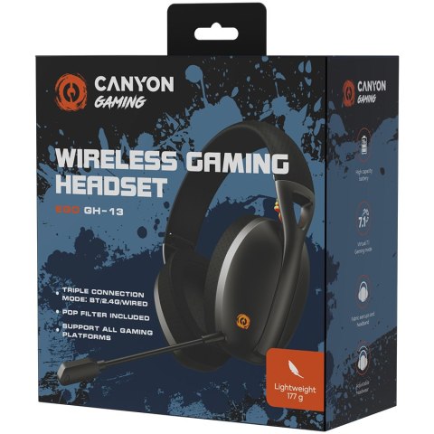 CANYON Zestaw słuchawkowy EGO GH-13 Czarny