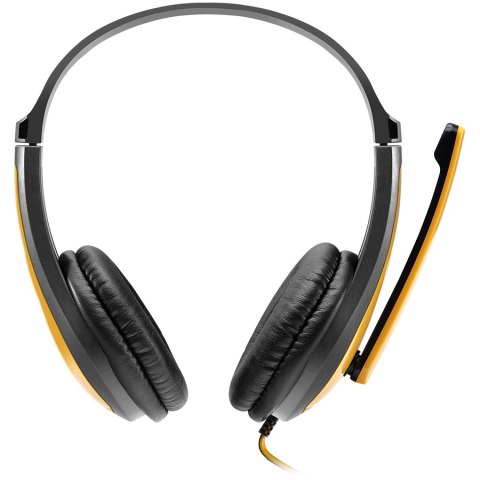 CANYON Zestaw słuchawkowy HSC-1 PC Mik 2m Czarno - Żółty
