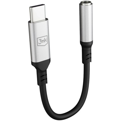 3MK Adapter 3,5mm JACK - USB-C Black