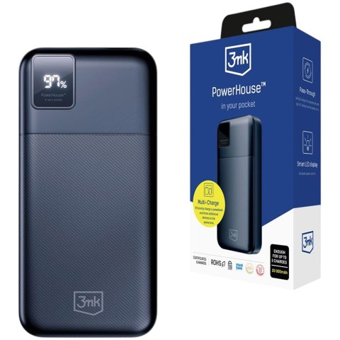 3MK Power Bank 20 000 mAh Multi-Charge USB-C/USB-A