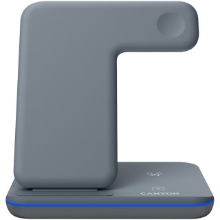 CANYON Ładowarka bezprzewodowa WS-303 15W 3w1 Szara