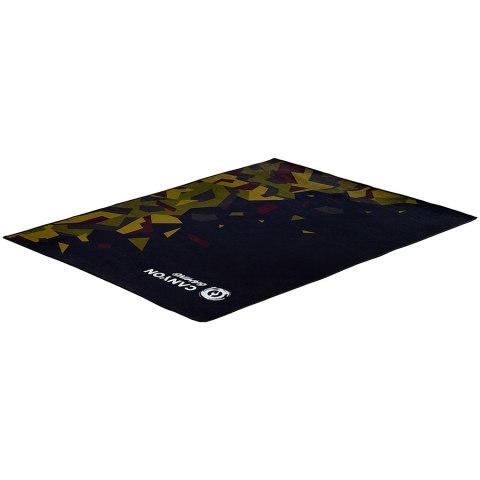 CANYON Mata podłogowa pod fotel FM-02 130x100 cm Czarna