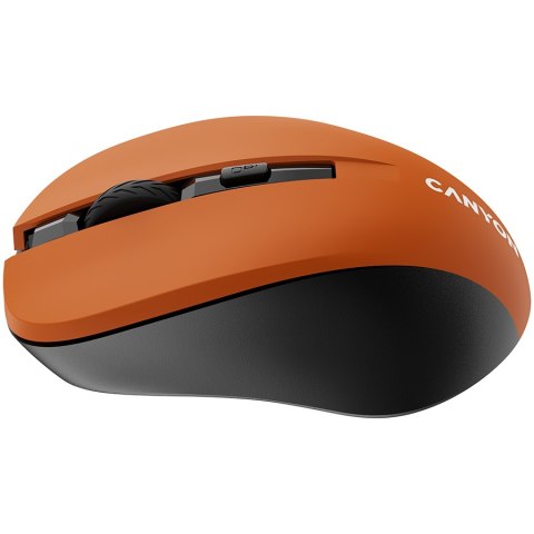 CANYON Mysz bezprzewodowa MW-1 Pomarańczowa