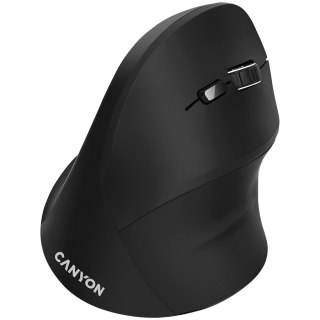 CANYON Mysz bezprzewodowa MW-16 Pionowa Czarna