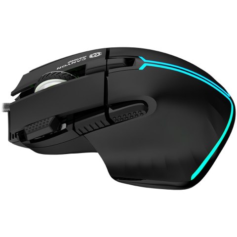 CANYON Mysz gamingowa Fortnax GM-636 RGB 9 Przyc. Przew. Czarna