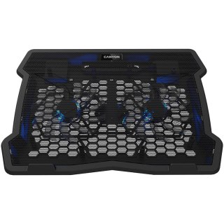 CANYON Podstawka chłodząca NS03 2 Wentylatory 2USB LED Czarna