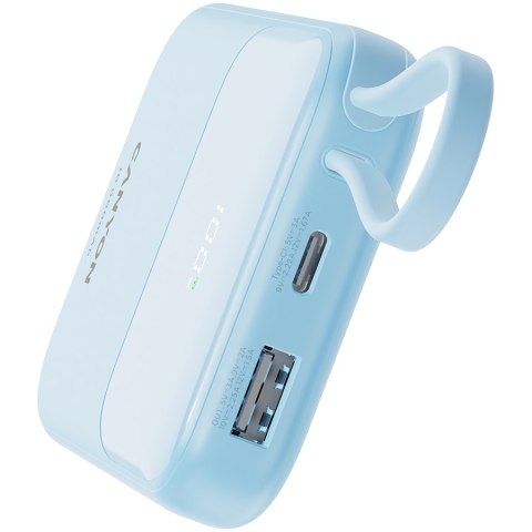 CANYON Powerbank OnPower 101 z kablem 10000 mAh PD22.5W Niebieski
