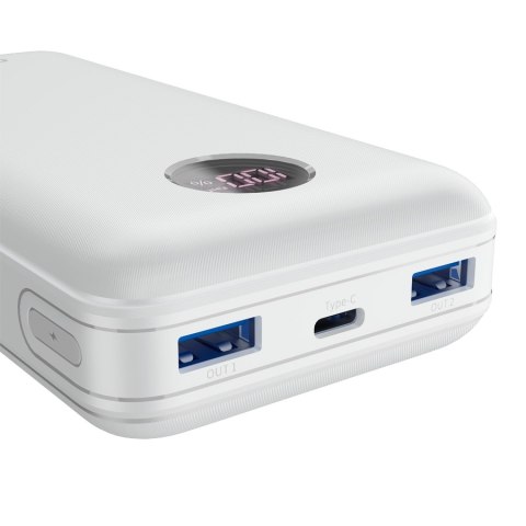CANYON Powerbank PB-2002 LED 20000 mAh PD 20W QC 3.0 Biały
