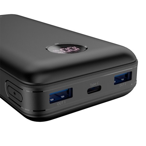 CANYON Powerbank PB-2002 LED 20000 mAh PD 20W QC 3.0 Czarny