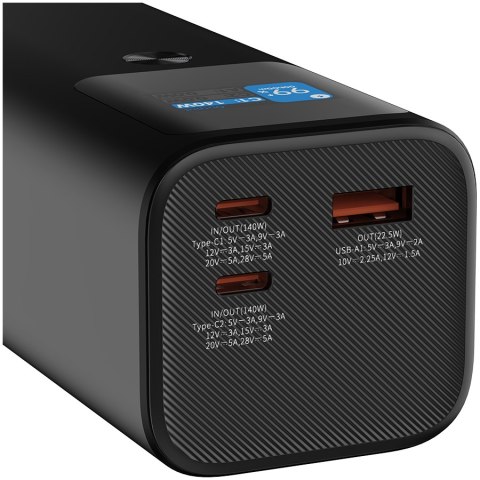 CANYON Powerbank PB-2010 TFT 27000 mAh 140W QC3.0 Grafitowy