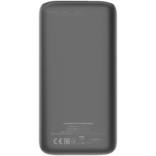 CANYON Powerbank PB-301 LED 30000 mAh PD 20W QC 3.0 Czarny