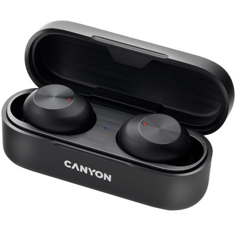 CANYON Słuchawki dokanałowe TWS-1 Czarne