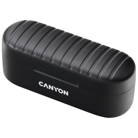 CANYON Słuchawki dokanałowe TWS-1 Czarne