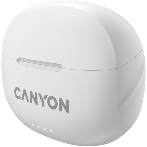 CANYON Słuchawki dokanałowe TWS-8 ENC Białe