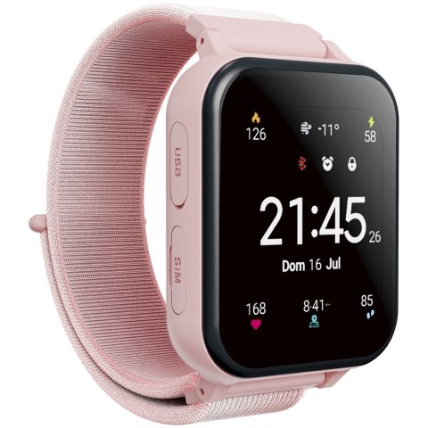CANYON Smartwatch Alfie KW-37 MP3 Nauka i Zabawa Różowy