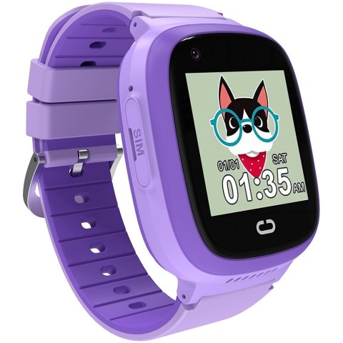 CANYON Smartwatch Sunny KW-48 4G GPS Gry Muzyka Fioletowy