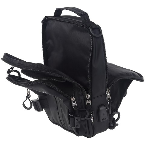 CANYON Torba CB-1 Transformatorowa z USB-A Czarna