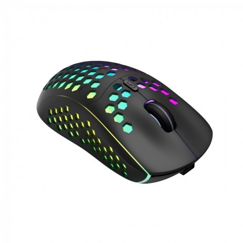 Canyon 7keys Gaming 2.4G wireless mouse, KA8 sensor, DPI up to 1600, rubber coating on panel, Huano 1million switch, 45cm PVC ca