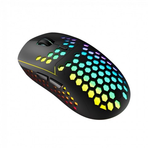 Canyon 7keys Gaming 2.4G wireless mouse, KA8 sensor, DPI up to 1600, rubber coating on panel, Huano 1million switch, 45cm PVC ca