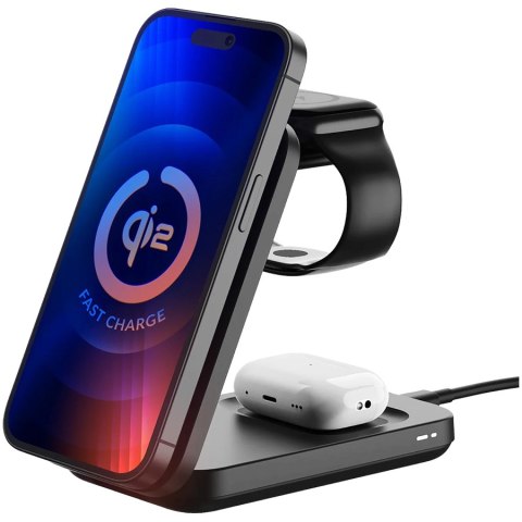 3MK Wireless Charger 15W Qi2 MPP MagSafe - MagRocket 3-in-1