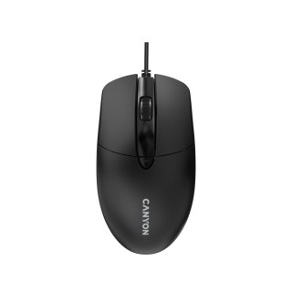 CANYON Mysz przewodowa USB OnClick 5N 1600 DPI 4 przyciski czarna