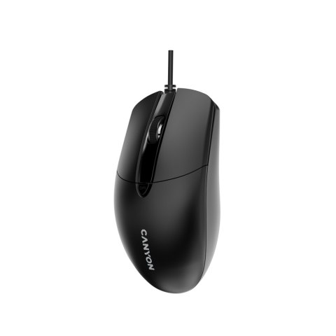 CANYON Mysz przewodowa USB OnClick 5N 1600 DPI 4 przyciski czarna