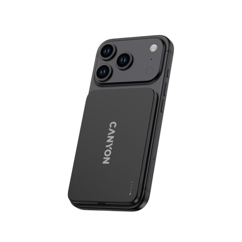 CANYON Powerbank magnetyczny 3000 mAh OnPower 503 Air USB-C ciemnoszary
