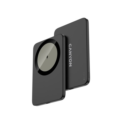 CANYON Powerbank magnetyczny 3000 mAh OnPower 503 Air USB-C ciemnoszary