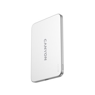 CANYON Powerbank magnetyczny 3000 mAh OnPower 503 Air USB-C srebrny