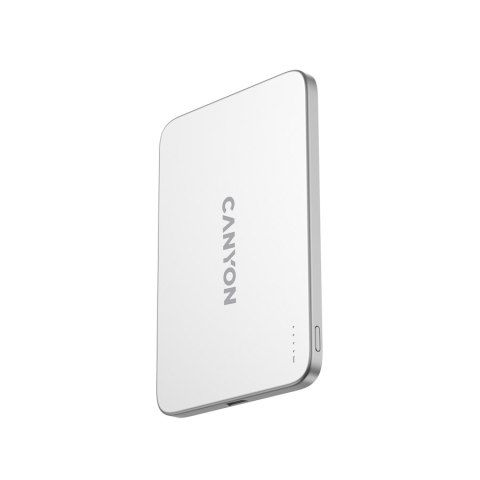 CANYON Powerbank magnetyczny 3000 mAh OnPower 503 Air USB-C srebrny