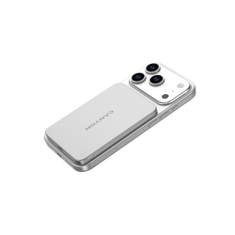 CANYON Powerbank magnetyczny 3000 mAh OnPower 503 Air USB-C srebrny