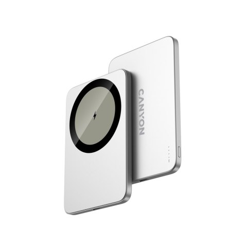 CANYON Powerbank magnetyczny 3000 mAh OnPower 503 Air USB-C srebrny